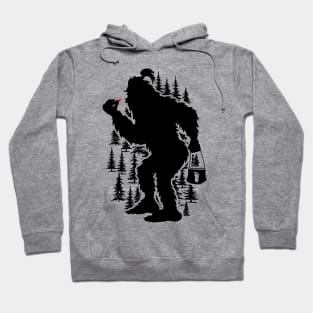 Funny Bigfoot Silhouette Hoodie